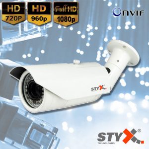STYX 2MP 1080P Waterproof IR Bullet IP Kamera Varifocal